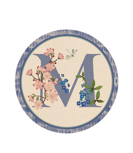 Tovaglietta Rigida Monogramma M L'Oca Nera Catalogo 2026 - Ø39cm Made in Italy