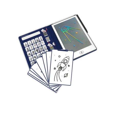 KIDYDRAW‑MINI – Lavagnetta LCD Galaxy con 30 illustrazioni