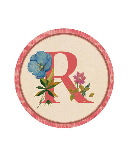 Tovaglietta Rigida Monogramma R L'Oca Nera Catalogo 2026 - Ø39cm Made in Italy