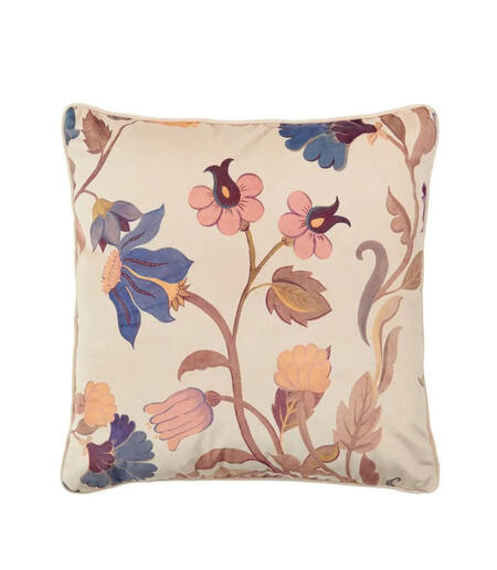 Cuscino 48x48 Bloomfield L'Oca Nera - Velluto Decoro Floreale