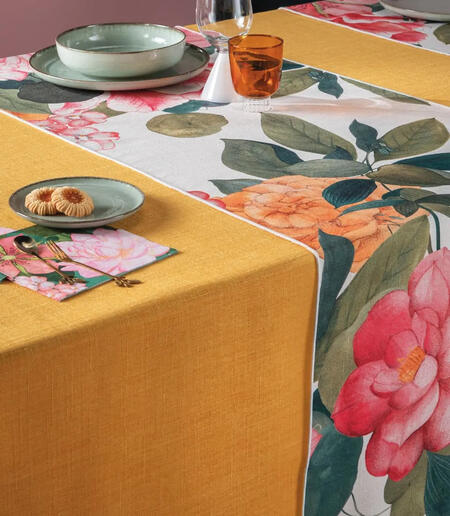 Runner Antimacchia Isola Bella L'Oca Nera - 50x155 cm Idrorepellente