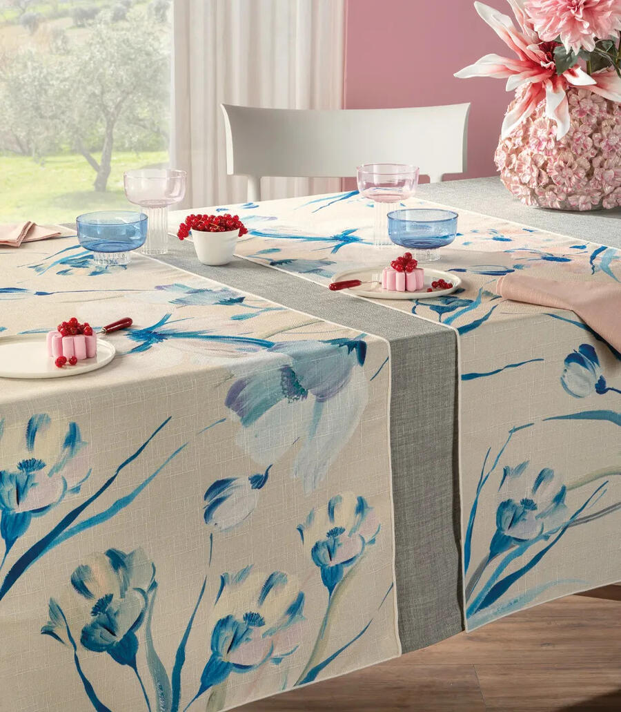Runner Antimacchia Alhambra L'Oca Nera - 50x155 cm Idrorepellente