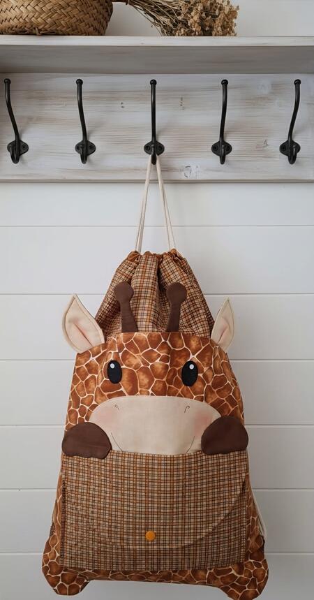 kit sacchetto asilo giraffa
