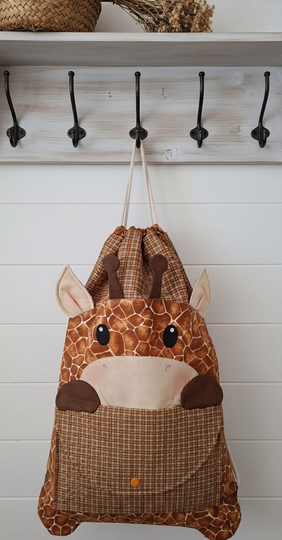 kit sacchetto asilo giraffa