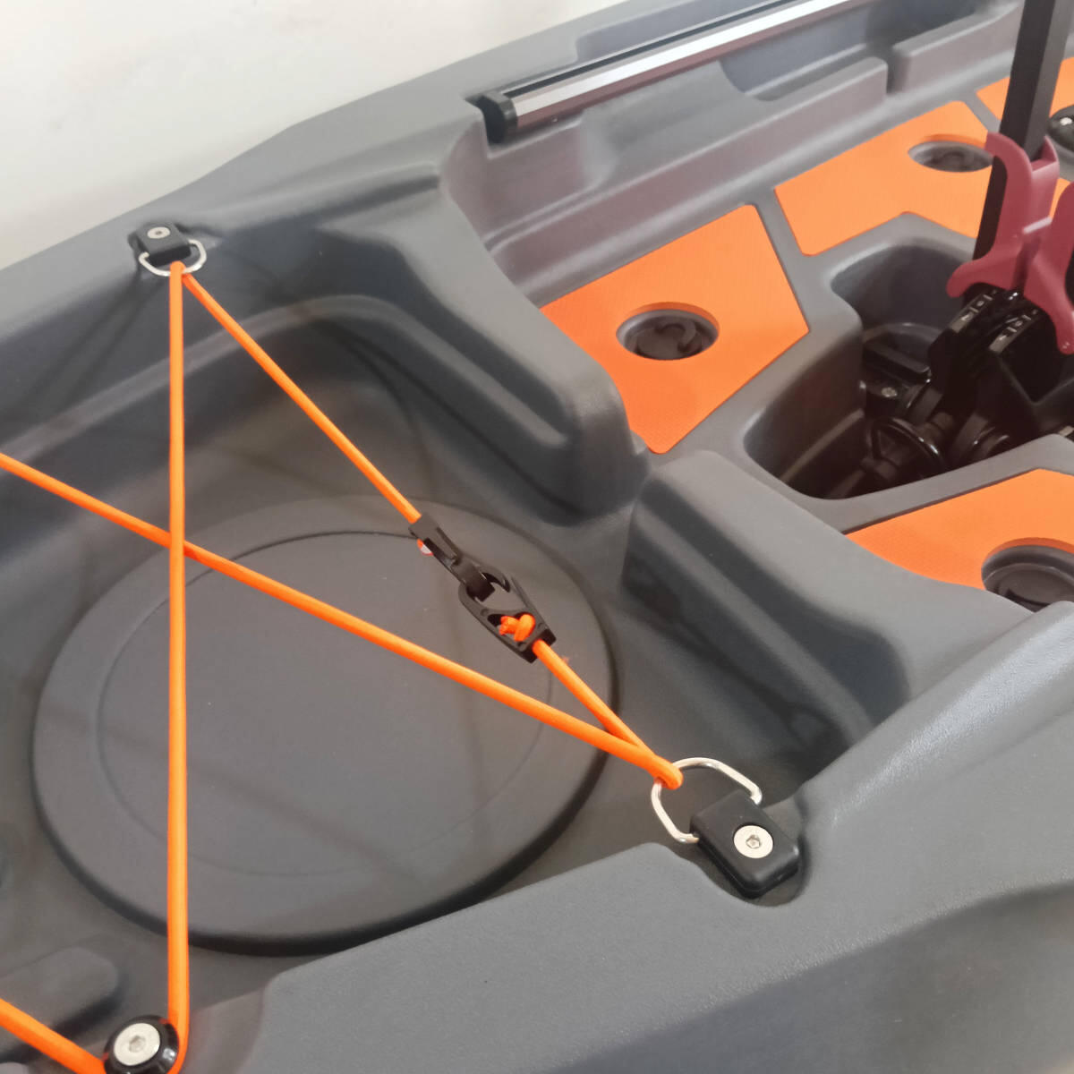 Kayak da pesca a pedali con pinnette - modulare divisibile - 335 cm SKF K1 - Desert