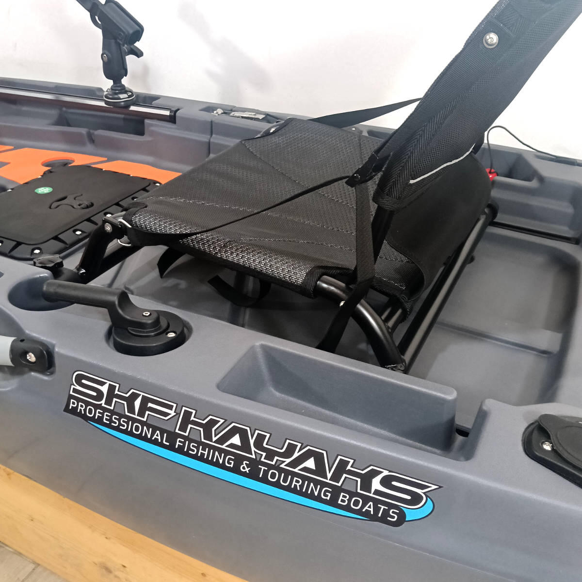 Kayak da pesca a pedali con pinnette - modulare divisibile - 335 cm SKF K1 - Desert