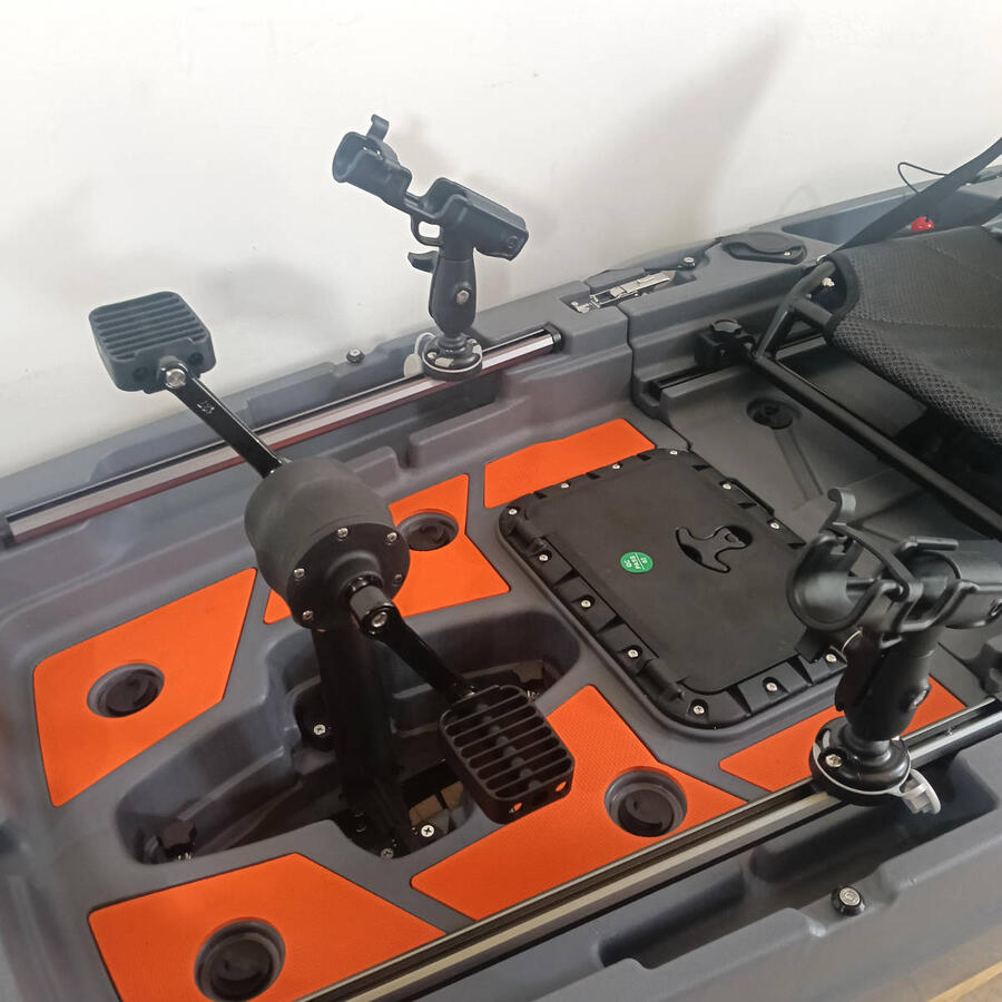 Kayak da pesca a pedali con elica - modulare smontabile 335 cm SKF K1 - Desert