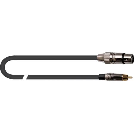 Quik Lok ITST/FRCA-1 Cavo Cannon XLR Femmina / Spina Phono RCA 1 mt