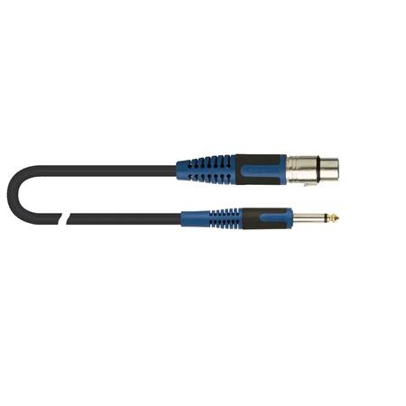 Quik Lok RKSM/300-3 Cannon XRL Femmina / Jack TS Mono 6.3 3 mt