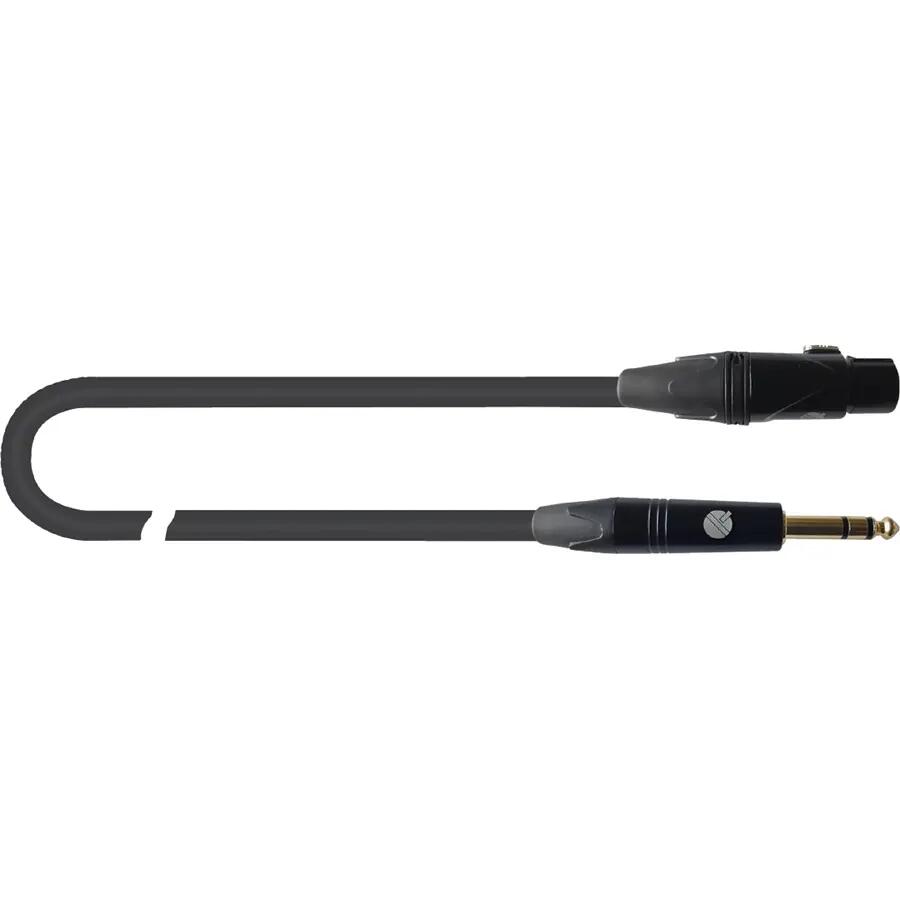 Quik Lok ITST/FJS-1 B Cavo Cannon XLR Femmina / Jack 6.3 TRS Stereo 1 mt