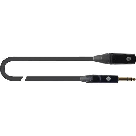 Quik Lok ITST/MJS-1 B Cavo Cannon XLR Maschio / Jack 6.3 TRS Stereo 1 mt