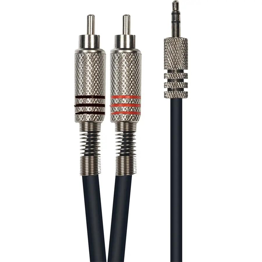 Yellow Cable K06M-3 Cavo Segnale 2x RCA maschio/Mini Jack Stereo 3 m