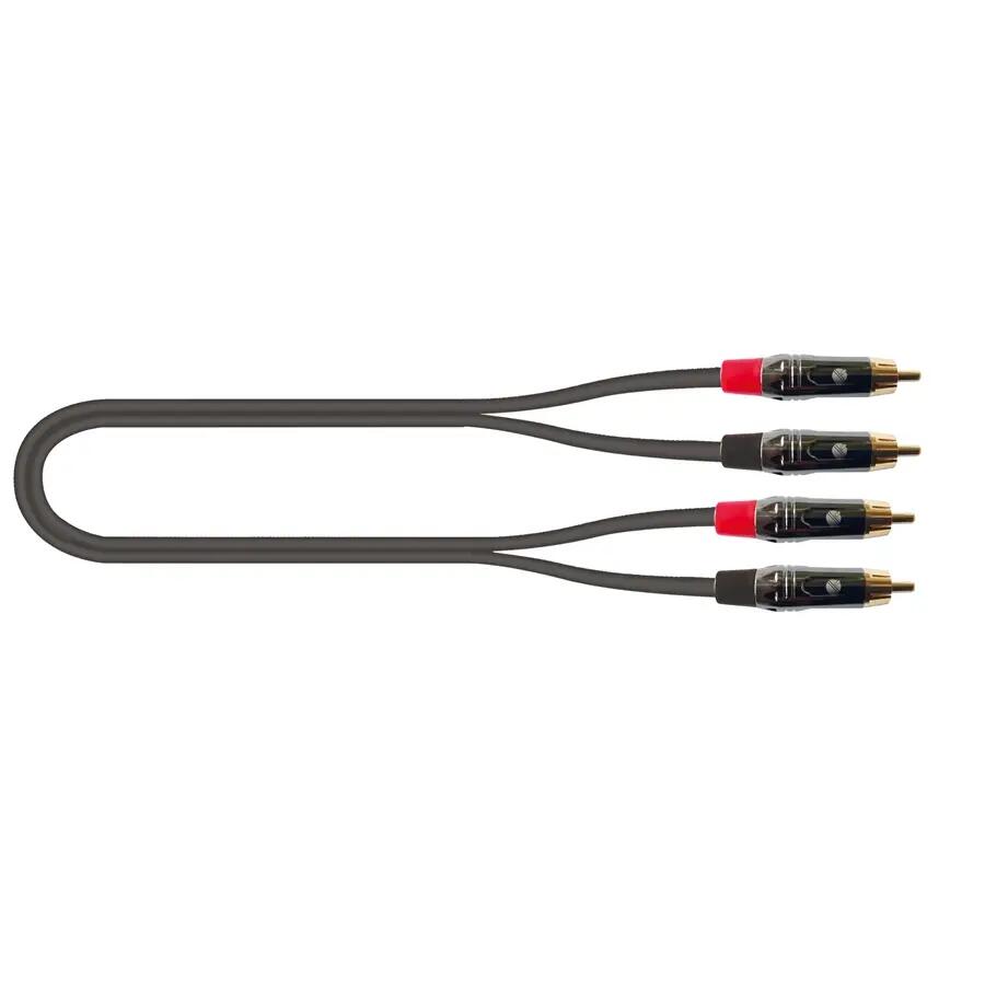 Quik Lok ITST/4RCA-2 Cavo 2x Spina Phono RCA / 2x Spina Phono RCA 2 mt