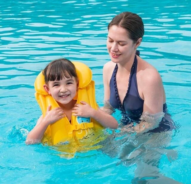 Bestway Kids Swim - Gilet di sicurezza gonfiabile per neonati, comodo, durevole e facile da trasportare - 19-30KG - 51x46cm