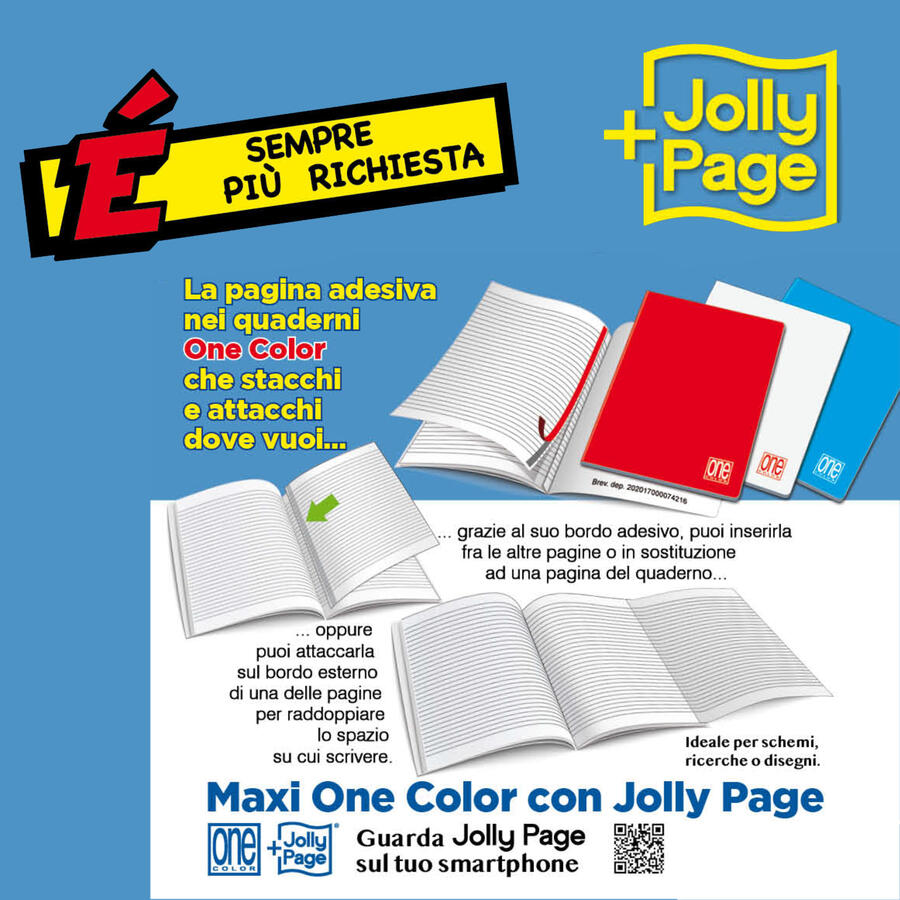  Quadernone ONE COLOR Formato A4 80 gr BLASETTI - conf. 10 pz