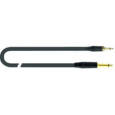 Quik Lok JUST/JM35JM-1 Cavo Minijack 3.5 TS Mono / Jack 6.3 TS Mono 1 mt