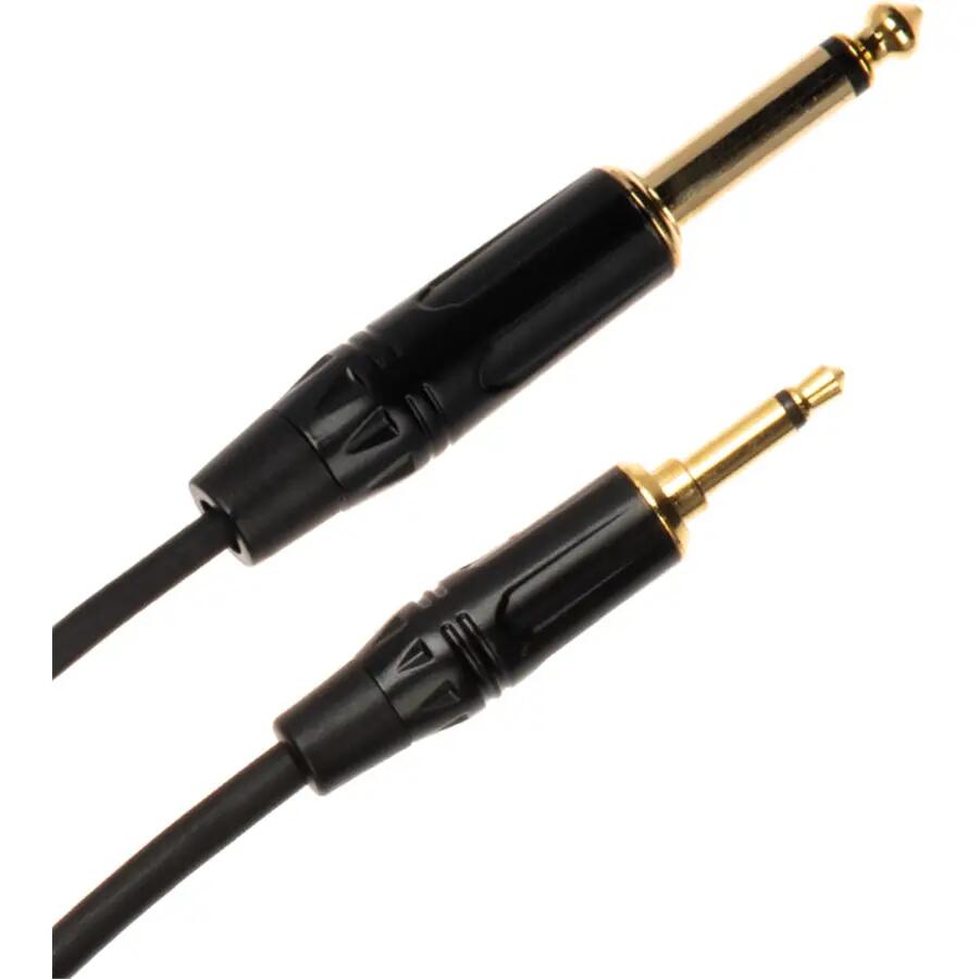 Quik Lok JUST/JM35JM-1 Cavo Minijack 3.5 TS Mono / Jack 6.3 TS Mono 1 mt