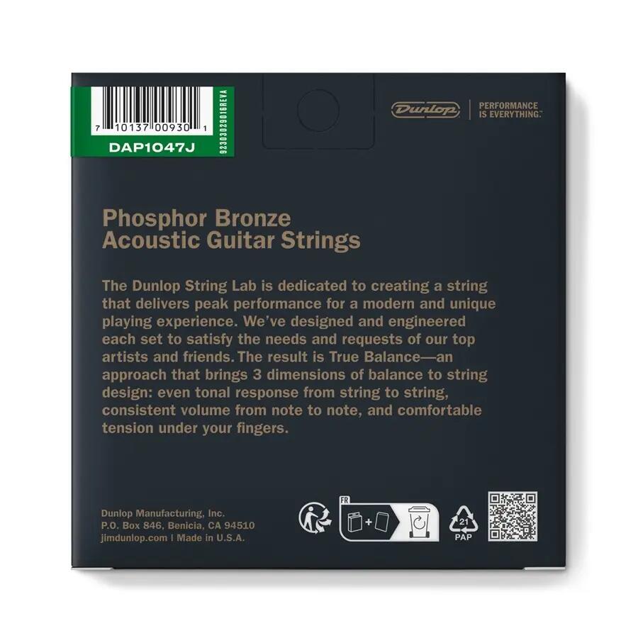 Dunlop DAP1047J Acoustic Phosphor Bronze, Light Set/12