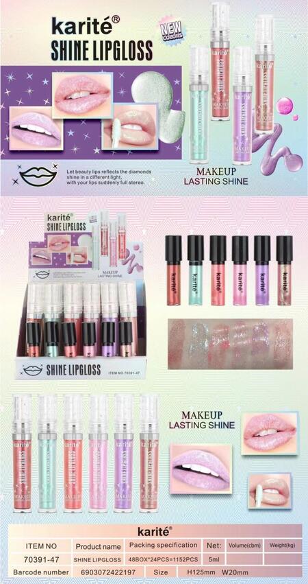 Karite' Shine LipGloss [Conf. da 24 pezzi]