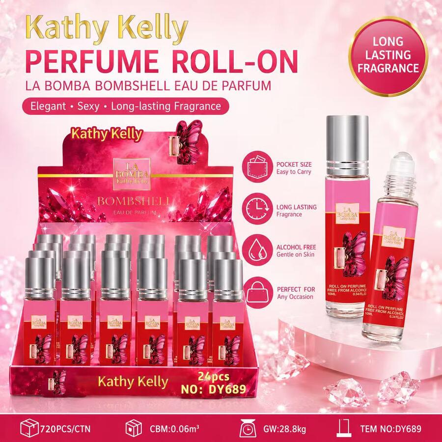 Kathy Kelly Perfume Roll On (La Bomba Bombshell) [Conf. da 24 pezzi]