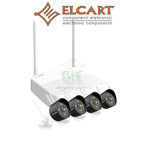 ELCART - 37/05010-00 Kit video sorveglianza Tenda NVR + 4 CAM