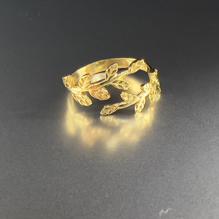 Anello foglie d’alloro 