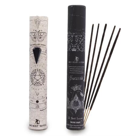 Incenso per Incantesimi Ancient Witch - Successo – Pendolo Ossidiana Nera