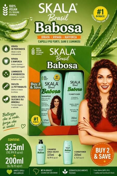 Skala Expert Brasil Babosa Shampoo + Balsamo