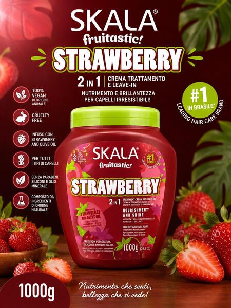 Skala Expert Strawberry 2 in 1 maschera per capelli da 1 kg