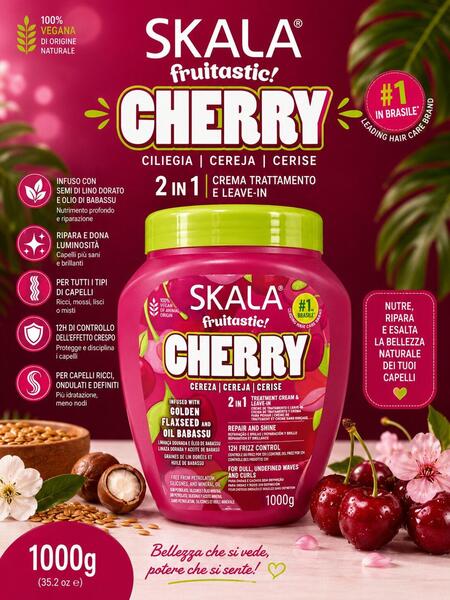 Skala Expert Cherry 2 in 1 maschera per capelli da 1 kg