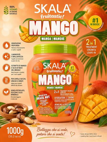Skala Expert Mango 2 in 1 maschera per capelli da 1 kg