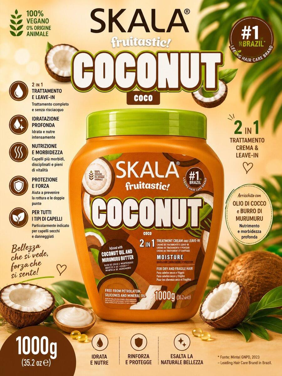 Skala Expert Coconut 2 in 1 maschera per capelli da 1 kg 