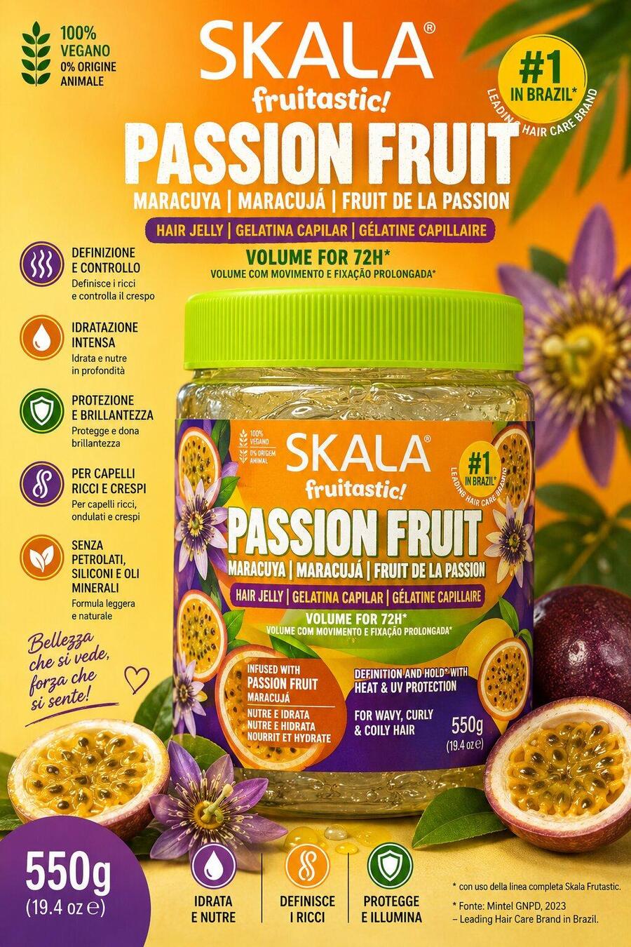 Skala Expert Gelatina per capelli Passion Fruit da 550 gr