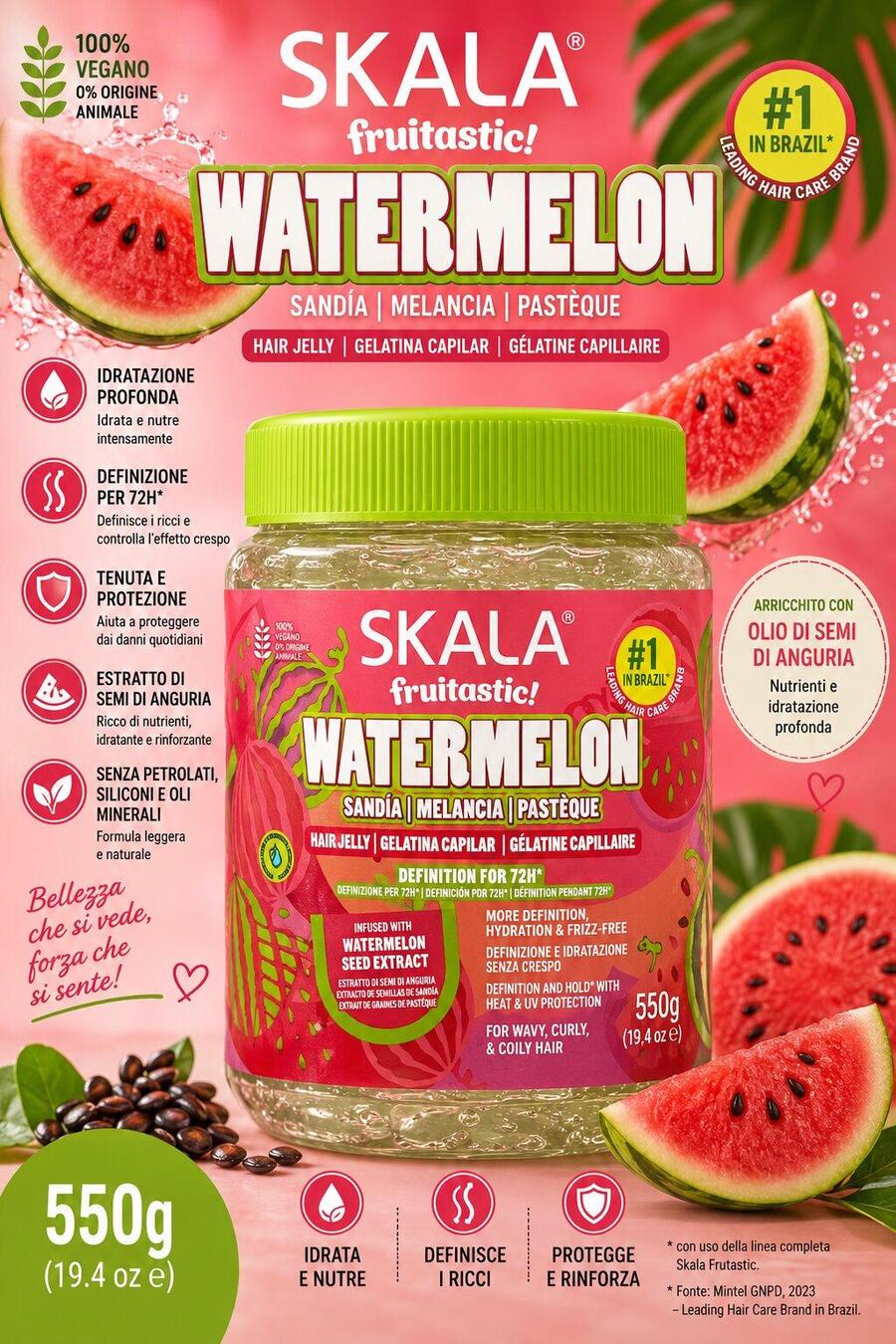 Skala Expert Gelatina per capelli Watermelon da 550 gr