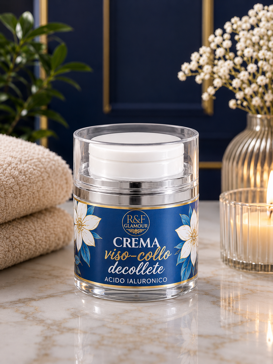 R&F Glamour Crema viso collo all'acido ialuronico da 30 ml