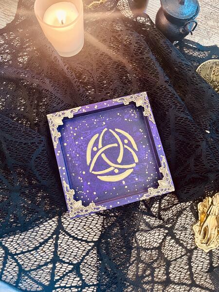 Vassoio rituale Triquetra Sacra