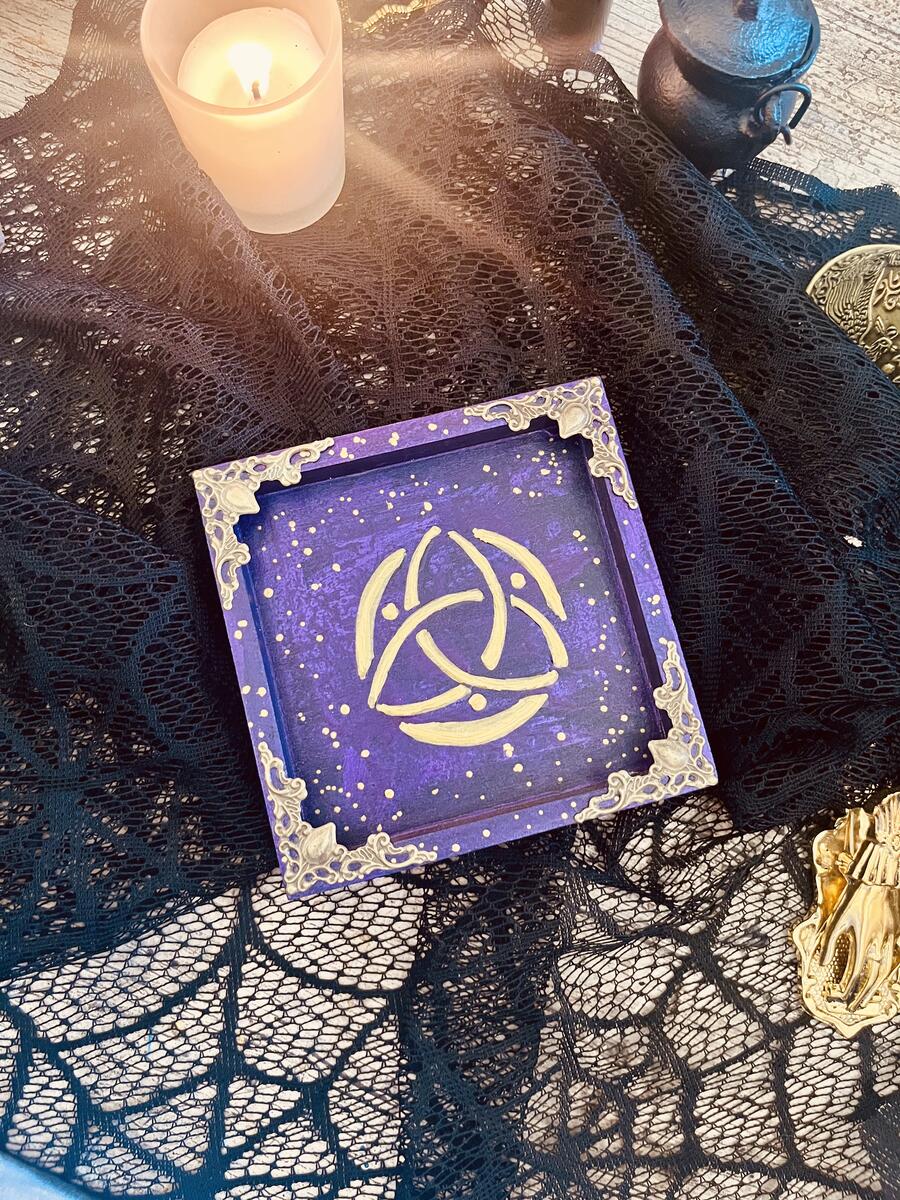 Vassoio rituale Triquetra Sacra