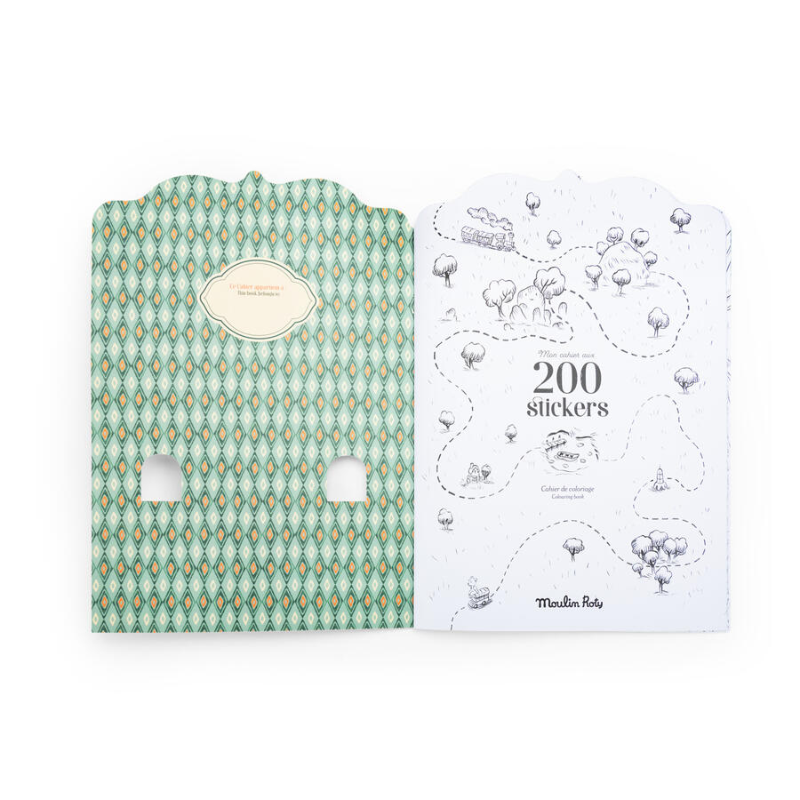 Quaderno da colorare con 200 adesivi La bande à Jojo