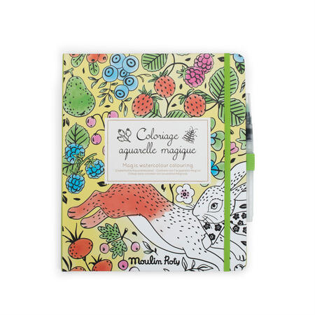 Quaderno da colorare acquerello magico - Il giardino