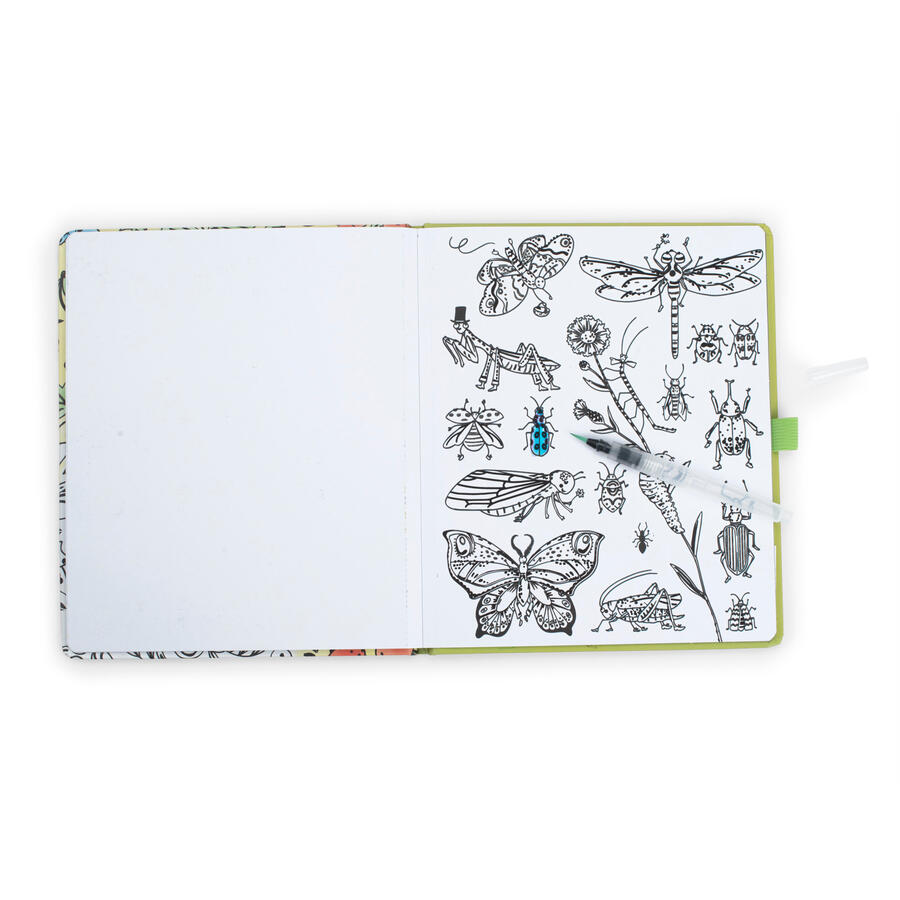 Quaderno da colorare acquerello magico - Il giardino