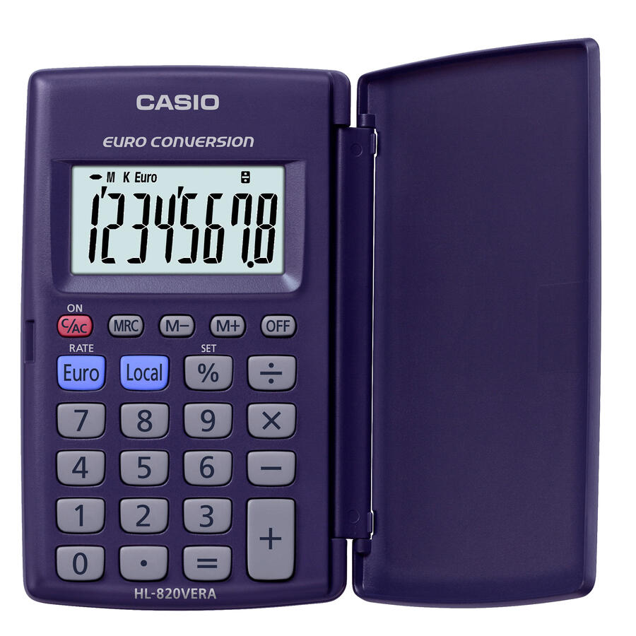 Calcolatrice Tascabile HL-820VERA 8 Cifre CASIO