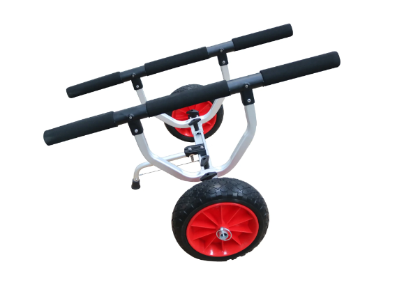 Carrello per canoa SKF con ruote in gomma piena - per kayak pesanti - smontabile in alluminio