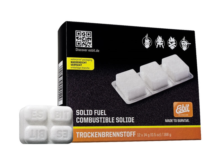ESBIT Solid Fuel Tablets 12 x 14 g – Pastiglie Combustibile Solido 