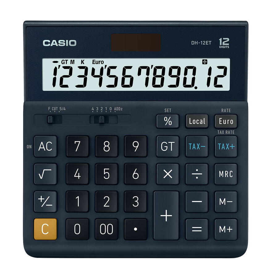 Calcolatrice da Tavolo DH-12BK 12 cifre CASIO