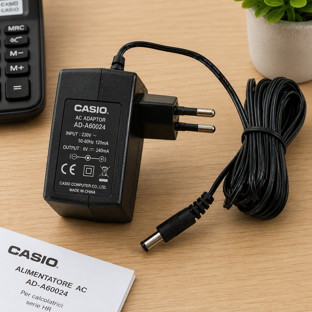 Alimentatore AD-A60024 per Calcolatrici Serie HR CASIO