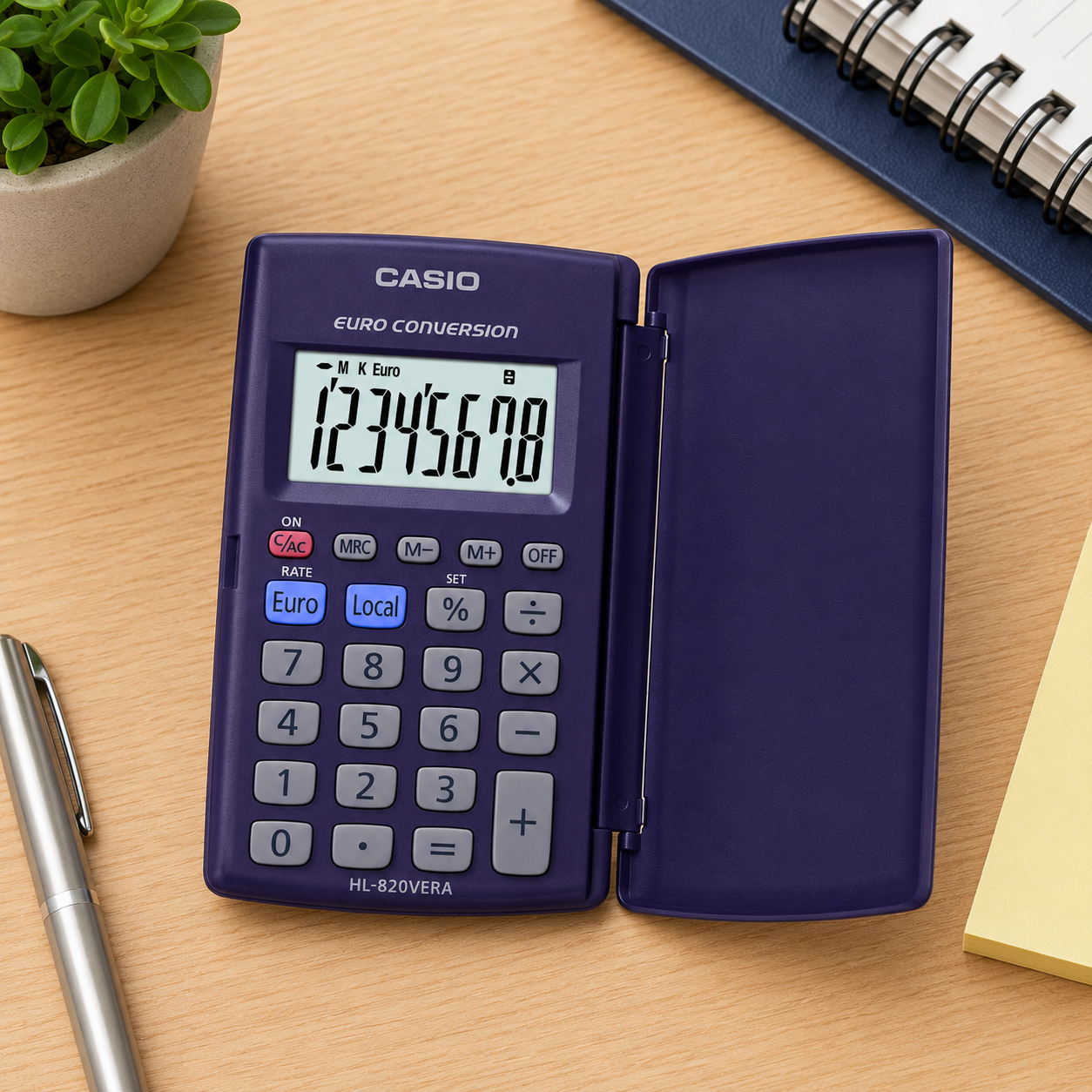 Calcolatrice Tascabile HL-820VERA 8 Cifre CASIO