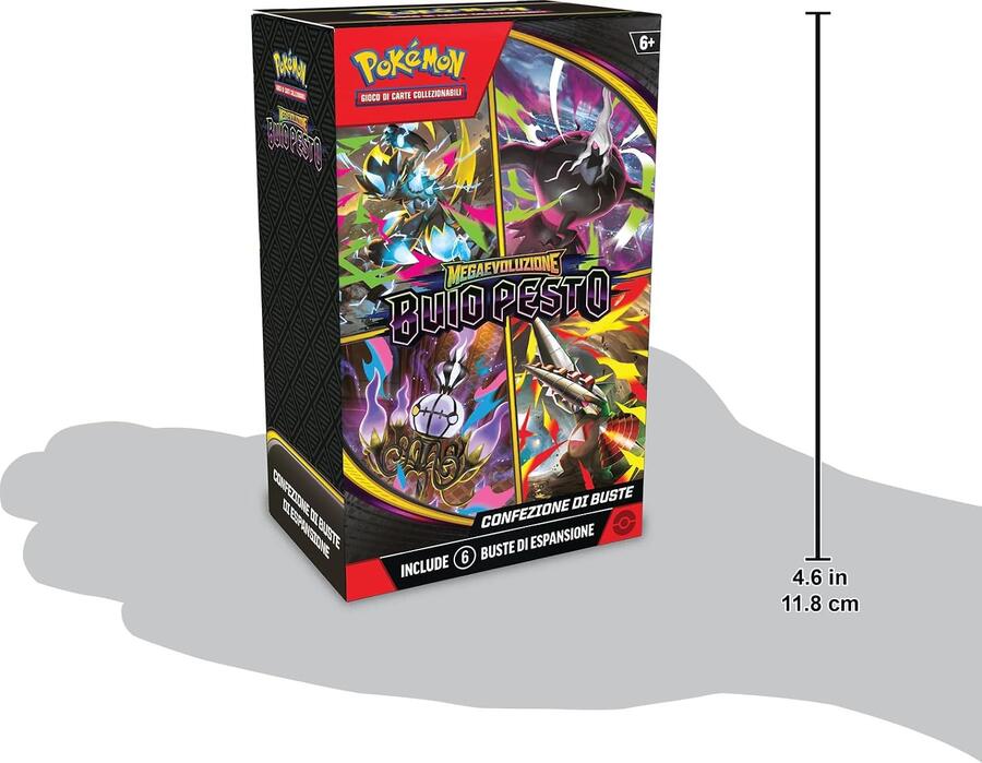 Pokémon: confezione di buste dell’espansione Megaevoluzione - Buio Pesto del GCC Pokémon (6 buste di espansione), Edizione in Italiano