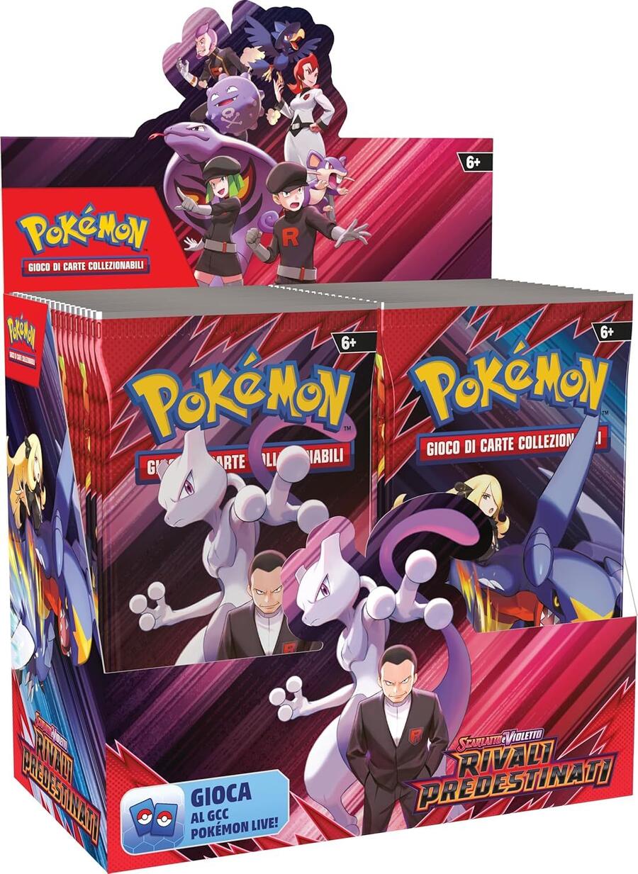 Pokémon GCC: espositore chiuso di buste dell’espansione Scarlatto e Violetto - Rivali Predestinati (36 buste di espansione), edizione in italiano
