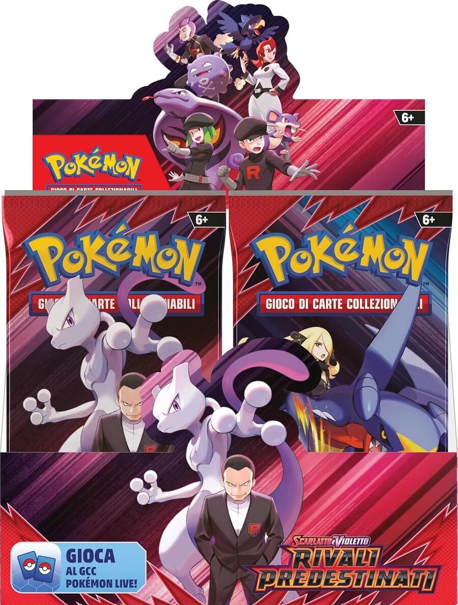 Pokémon GCC: espositore chiuso di buste dell’espansione Scarlatto e Violetto - Rivali Predestinati (36 buste di espansione), edizione in italiano