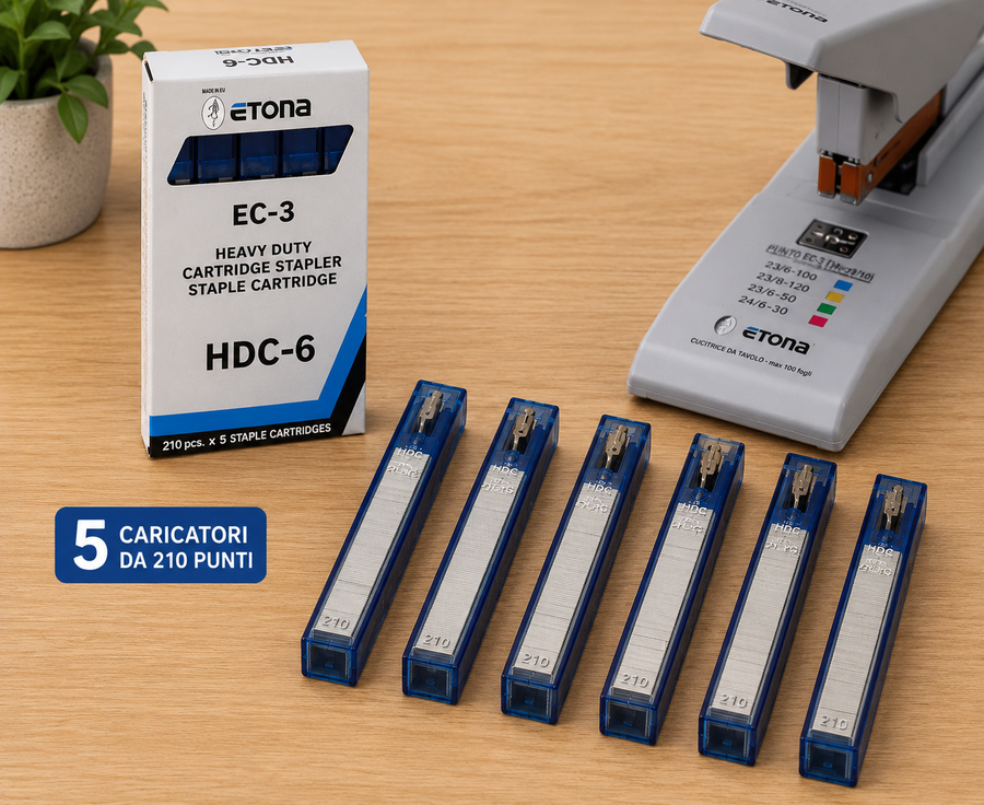Punti Metallici HDC EC-3 per Cucitrice Alti Spessori ETONA